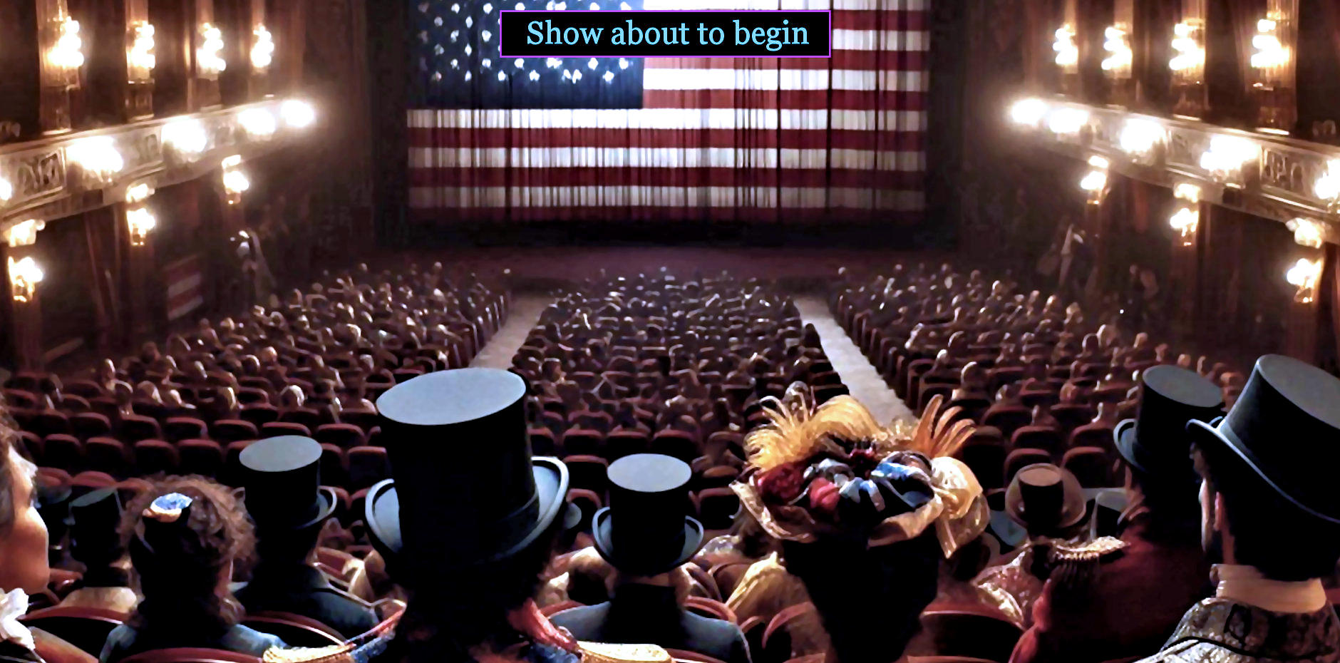 AI-created view of 1870s theater